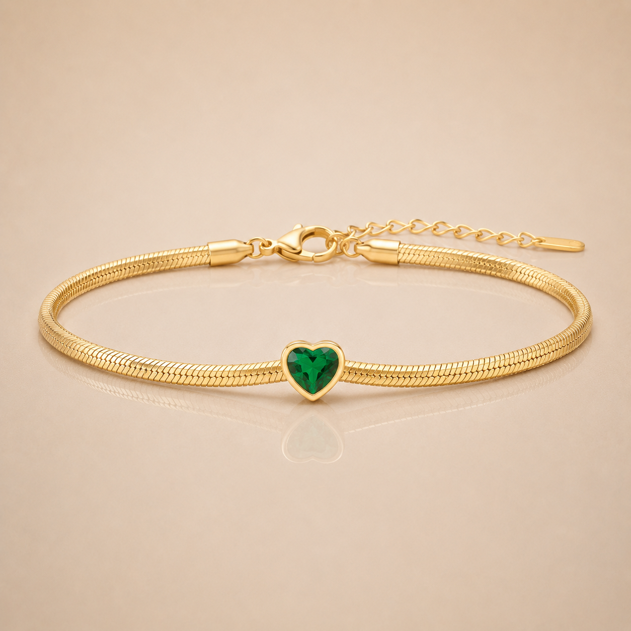 Luxe Heart Chain Bracelet