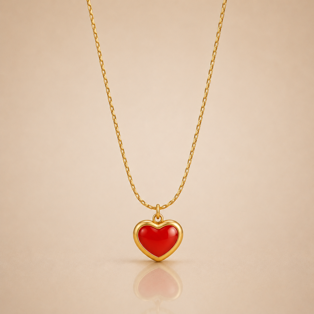 Love Charm Gold Necklace