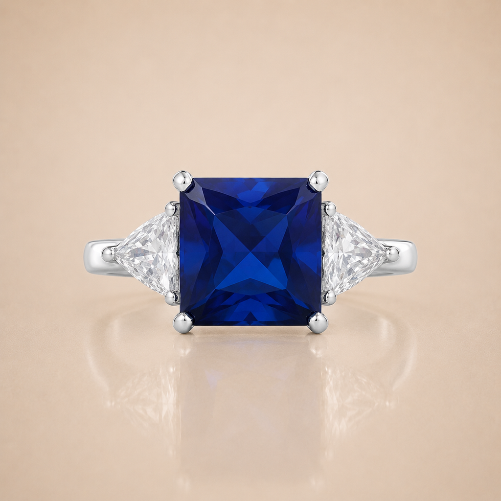 Sapphire Blue Stone Ring