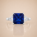 Sapphire Blue Stone Ring