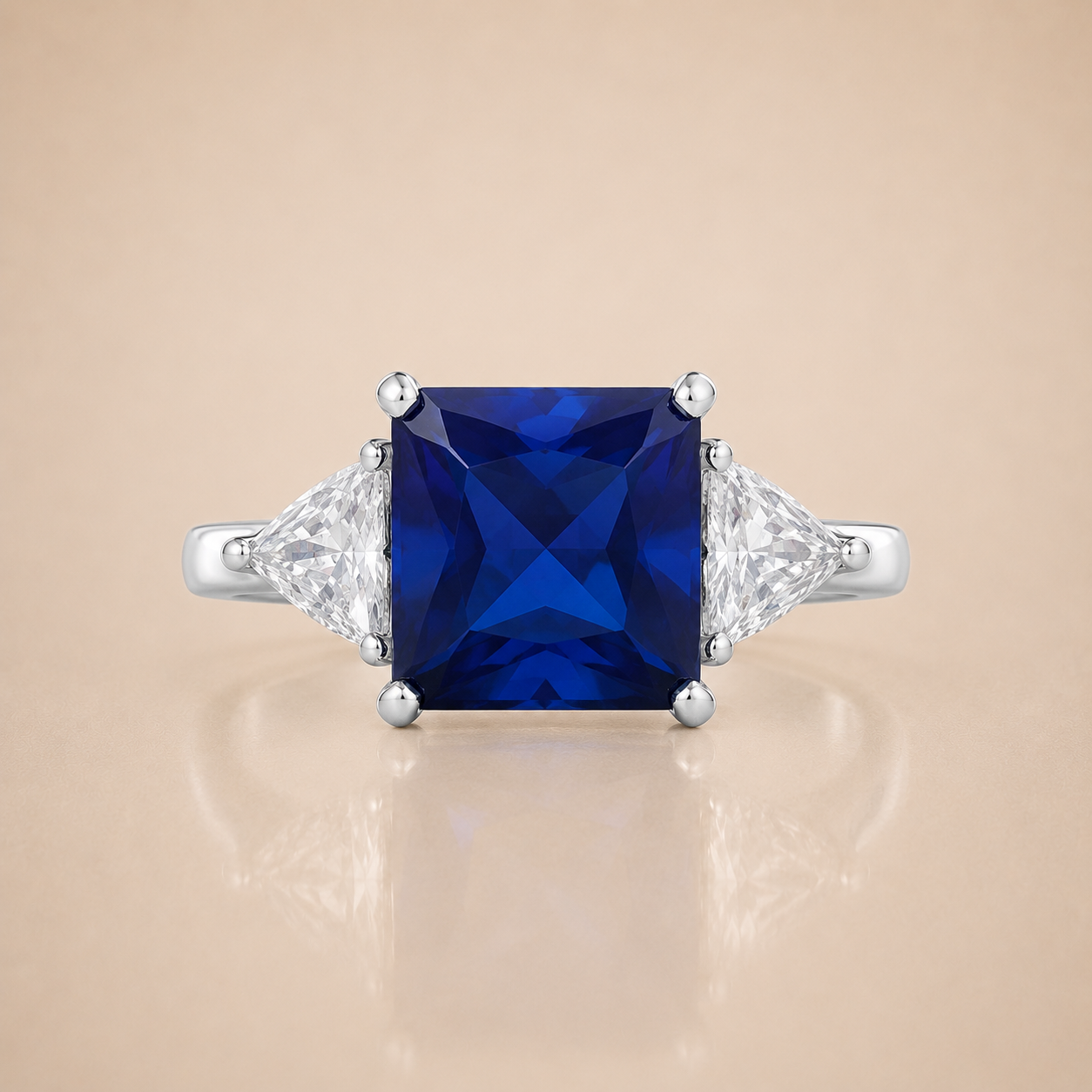 Sapphire Blue Stone Ring