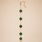 Emerald Clover Chain Necklace