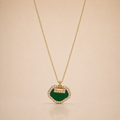 Luxe Green Charm Necklace