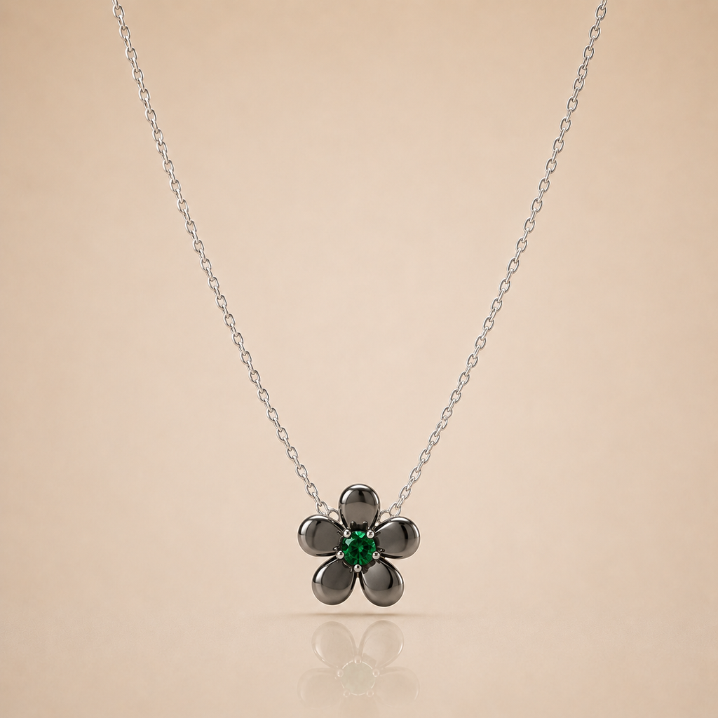 Silver Flower Necklace