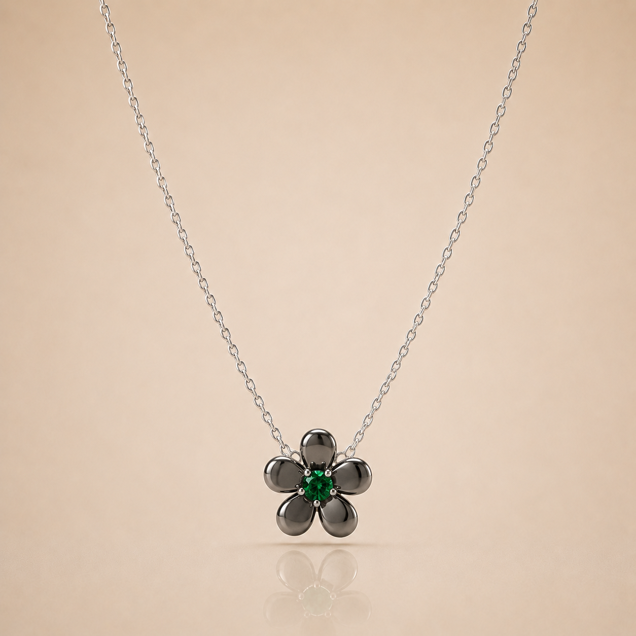Silver Flower Necklace