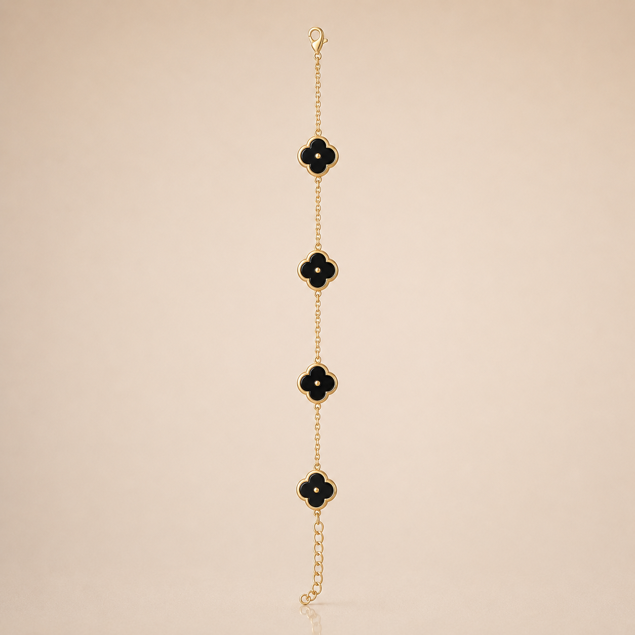 Emerald Clover Chain Necklace