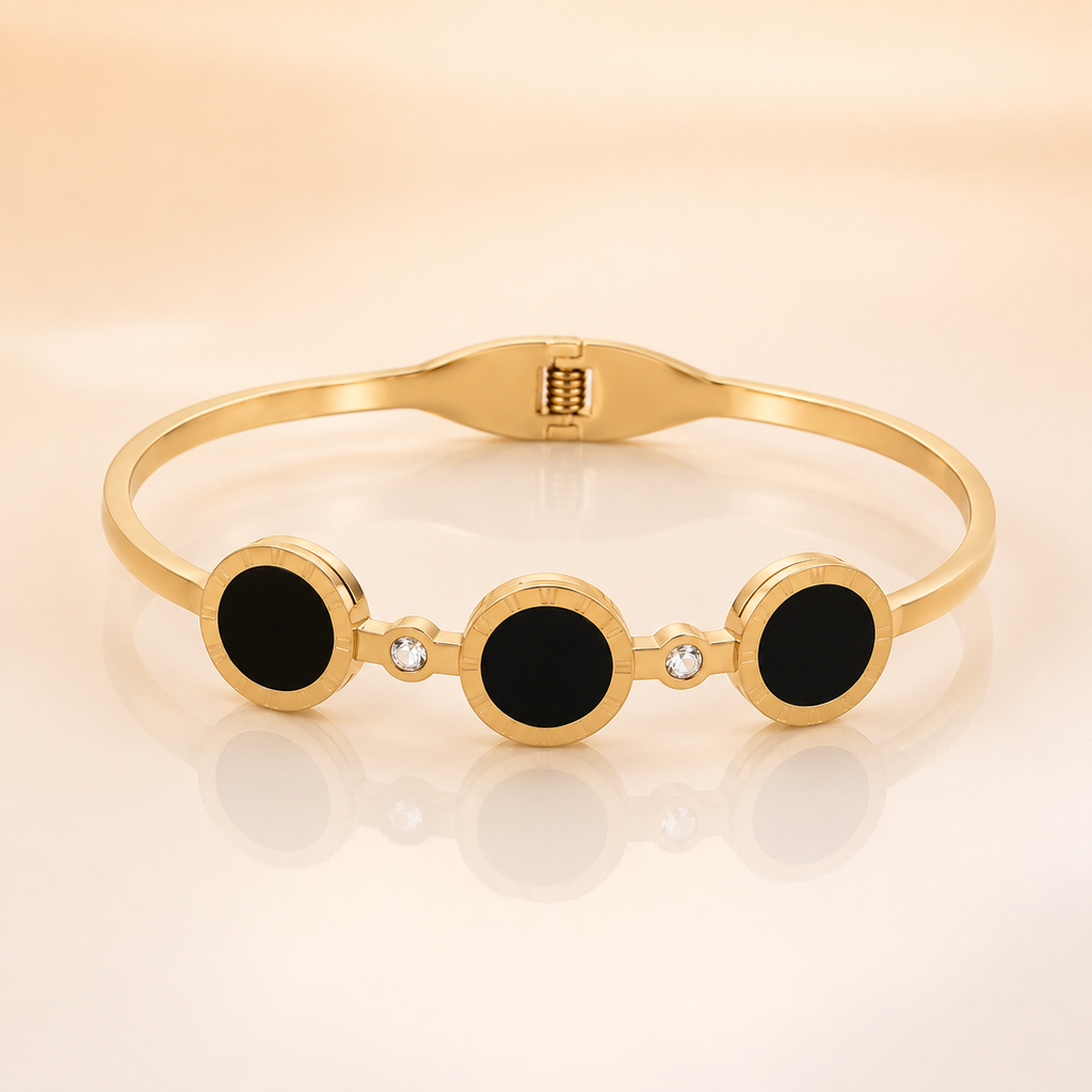 Black Orbit Gold Bracelet