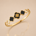 Midnight Clover Gold Bracelet