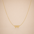 Twin Heart Gold Necklace