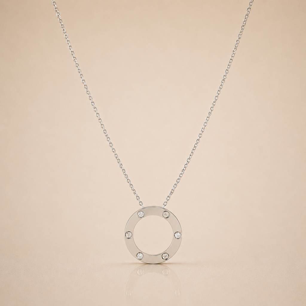 Elegant Round Charm Necklace