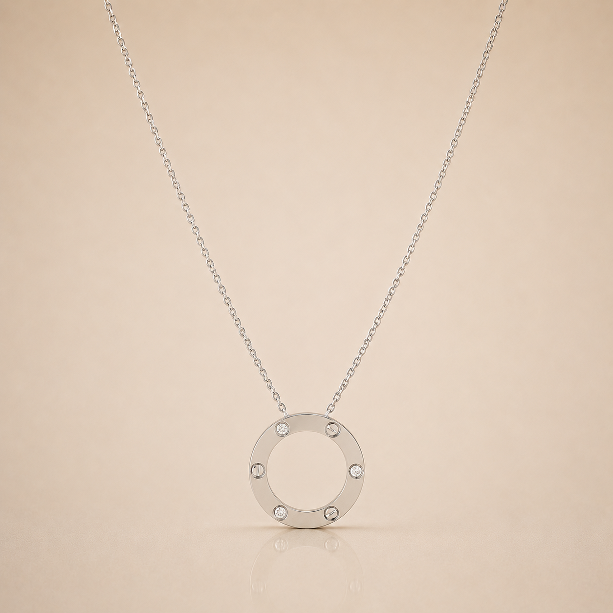 Elegant Round Charm Necklace