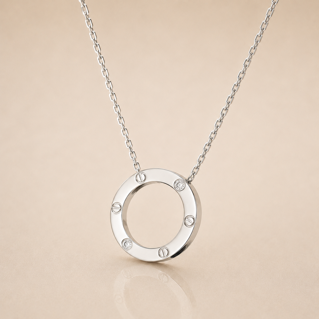 Elegant Round Charm Necklace