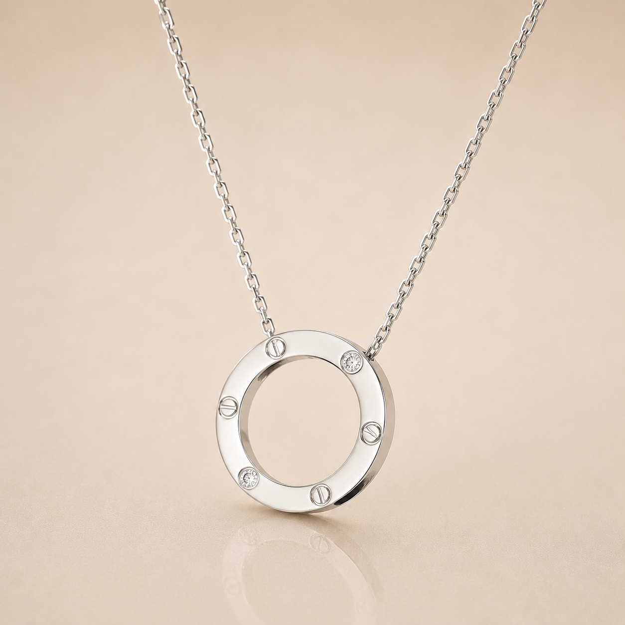 Elegant Round Charm Necklace