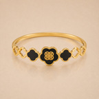 Midnight Clover Gold Bracelet