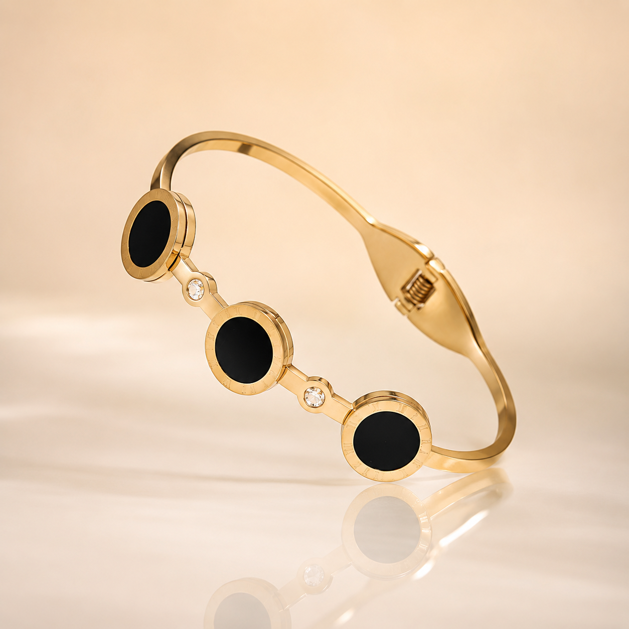 Black Orbit Gold Bracelet
