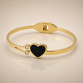 Black Heart Gold Bracelet