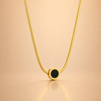 Luxe Round Pendant Necklace