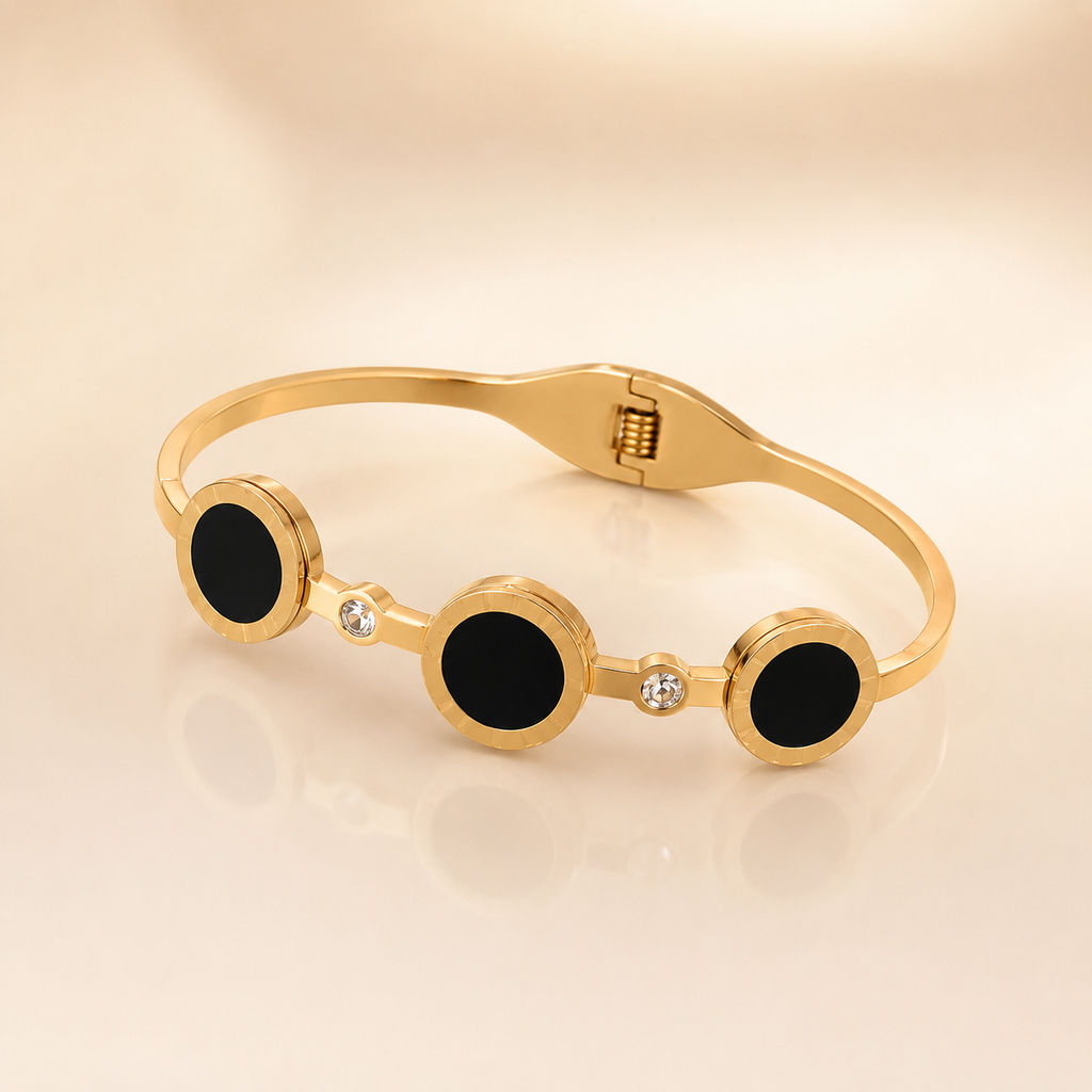 Black Orbit Gold Bracelet