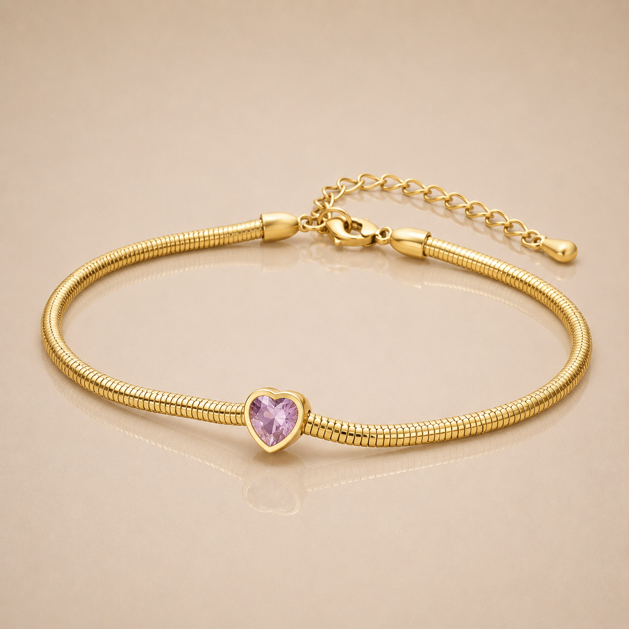 Luxe Heart Chain Bracelet