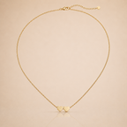 Twin Heart Gold Necklace
