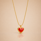 Love Charm Gold Necklace