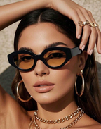 Acrylic Casual Retro Oval
