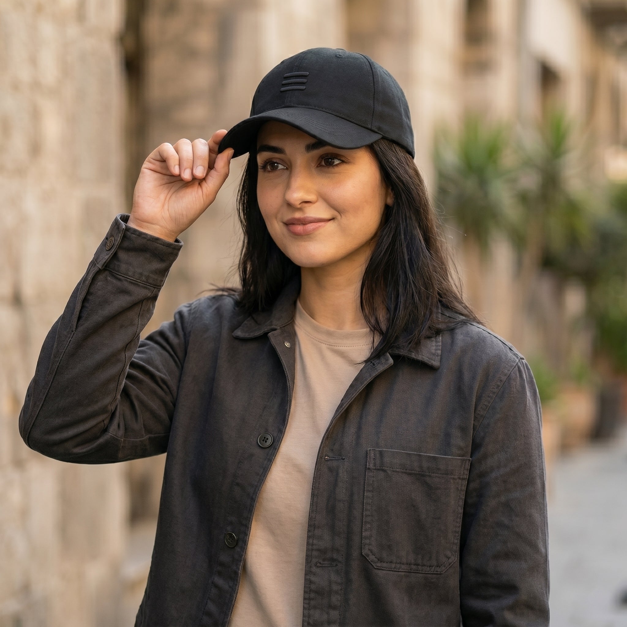 Black Stripe Cap