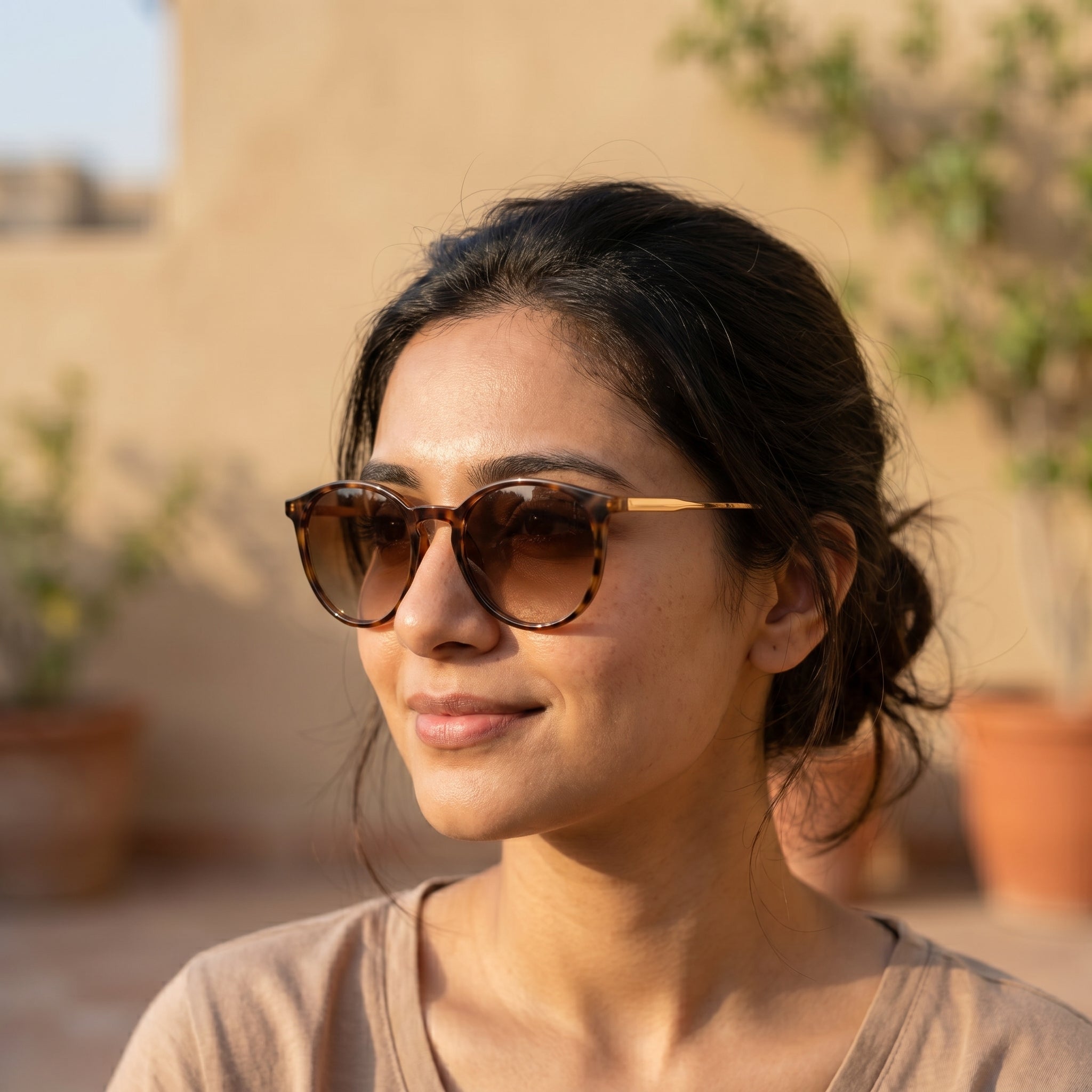Brown Round Glasses