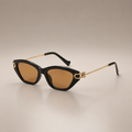 Cat Eye Metal Temples
