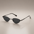 Cat eye shaped glasses