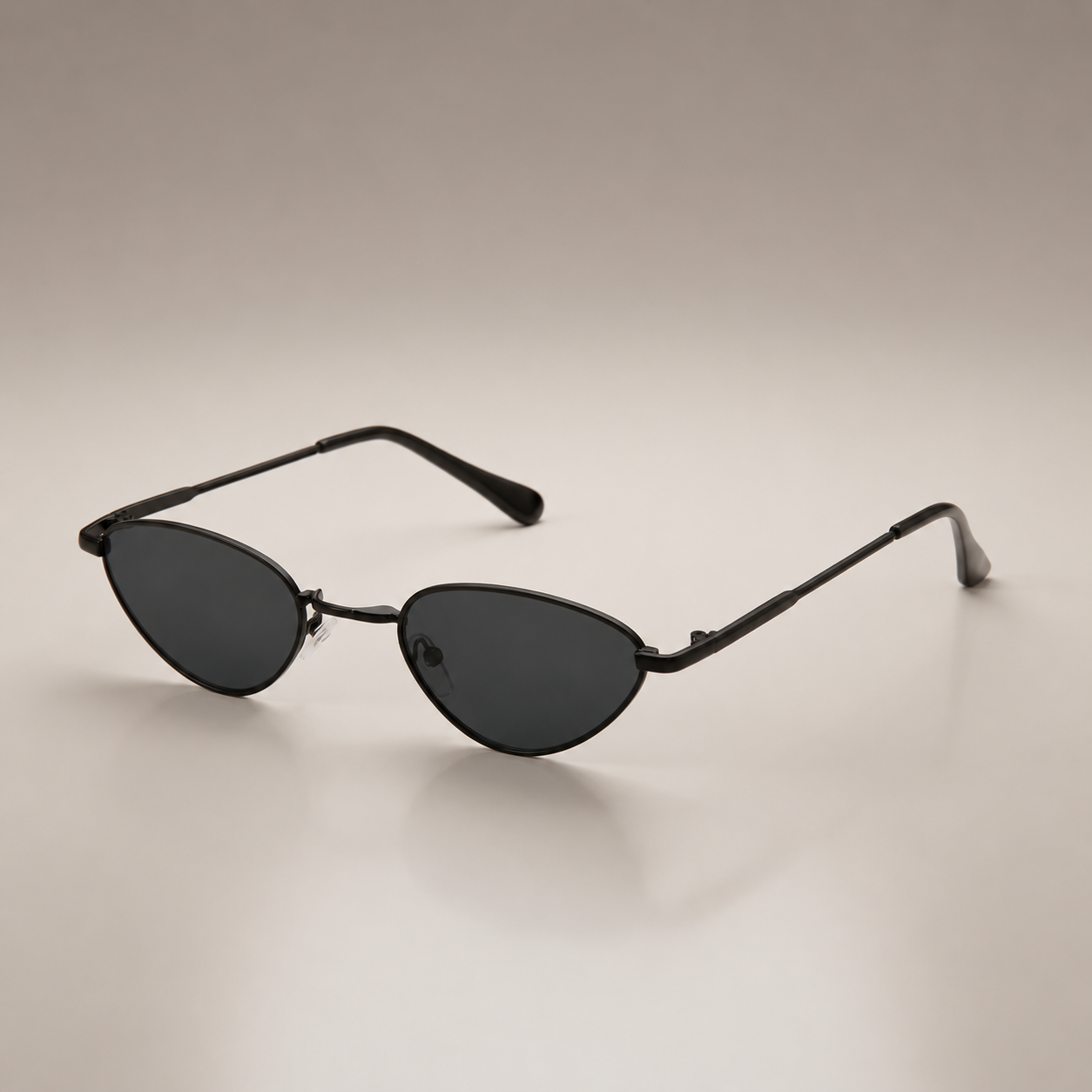 Cat eye shaped glasses