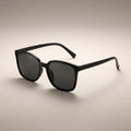 Classic Modern Black Square Sunglasses