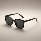 Classic Modern Black Square Sunglasses