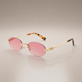 Frameless Oval Small Metal Frame