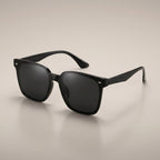 Men's Black Rectangle Frame Fashion Glasses