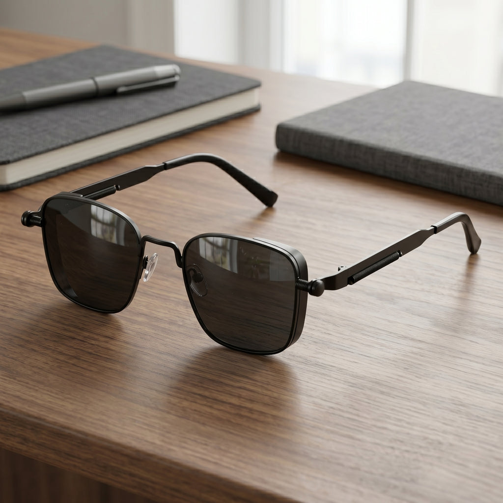 Metal Spring Punk Eyeglasses