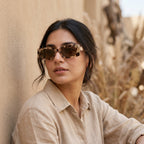 Rectangle Leopard Glasses