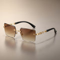 Retro Frameless Fashion Glasses