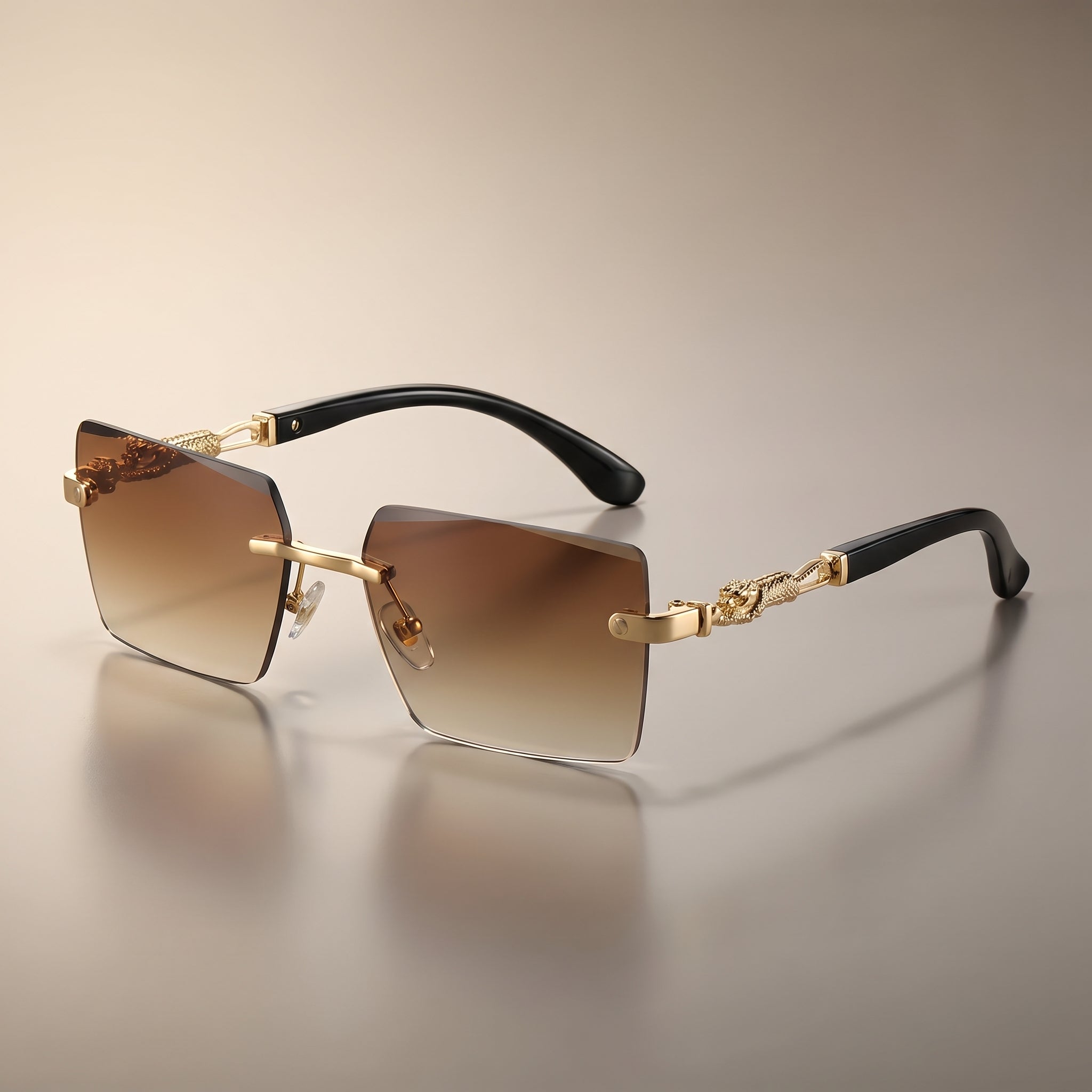 Retro Frameless Fashion Glasses