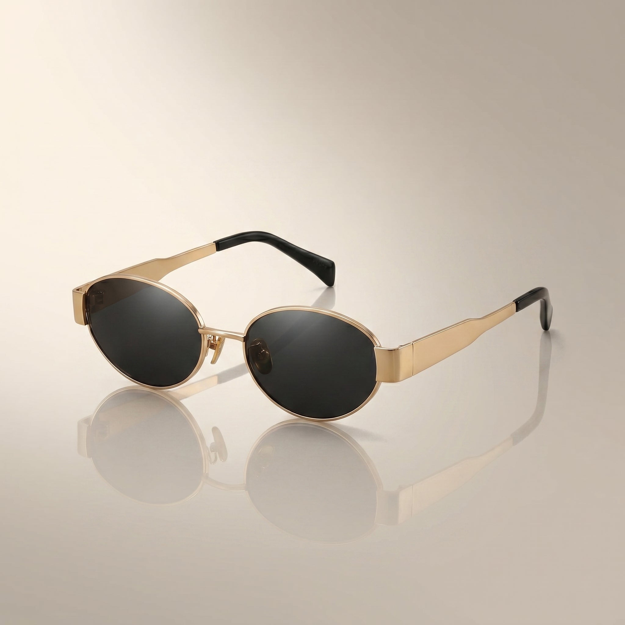 Retro Oval & Rhombus Metal Frame