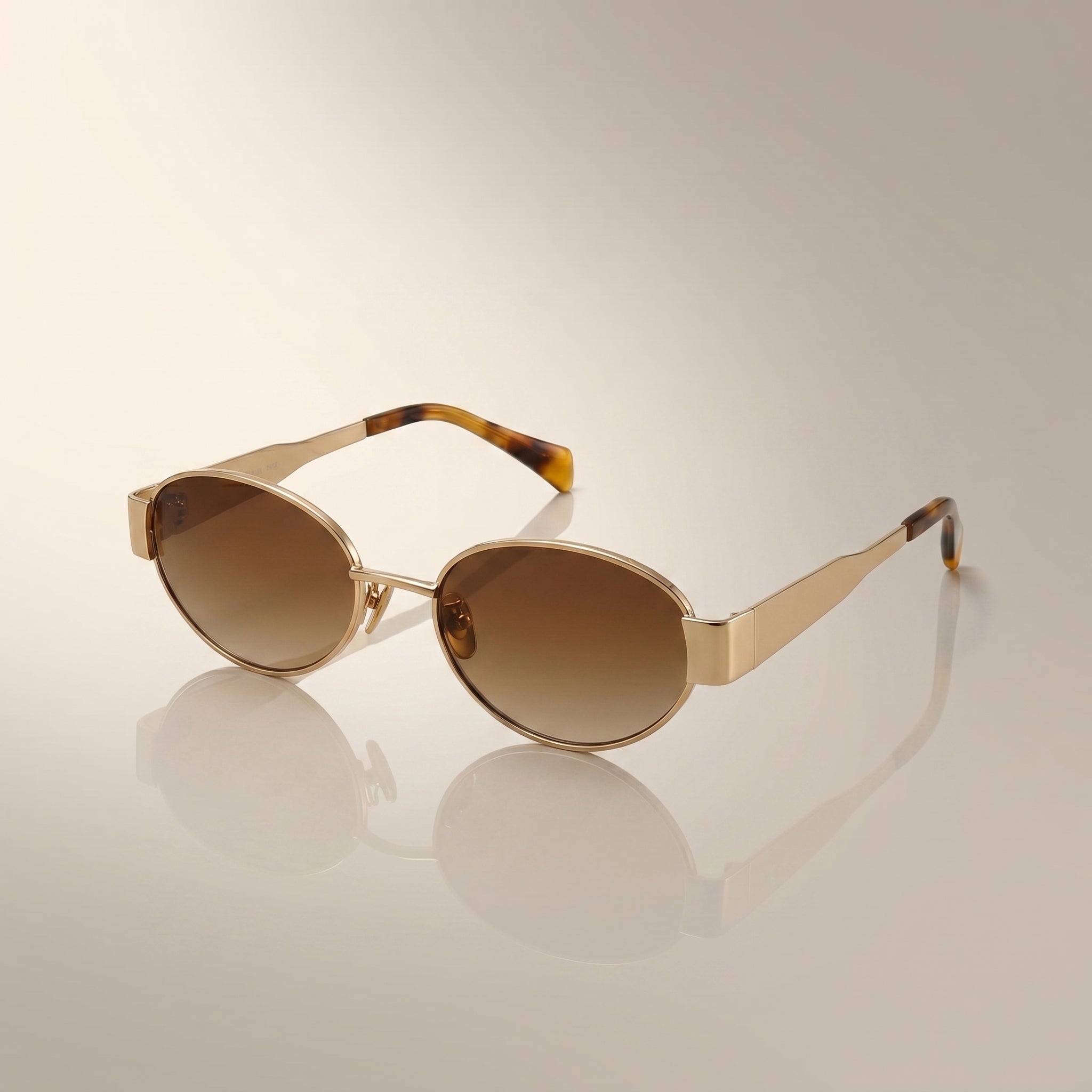 Retro Oval & Rhombus Metal Frame