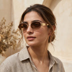 Retro Oval & Rhombus Metal Frame