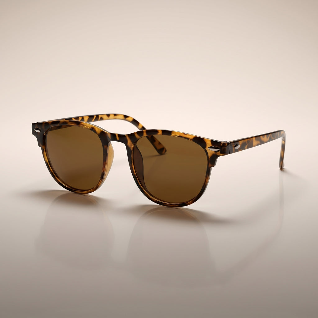 Round Leopard Glasses