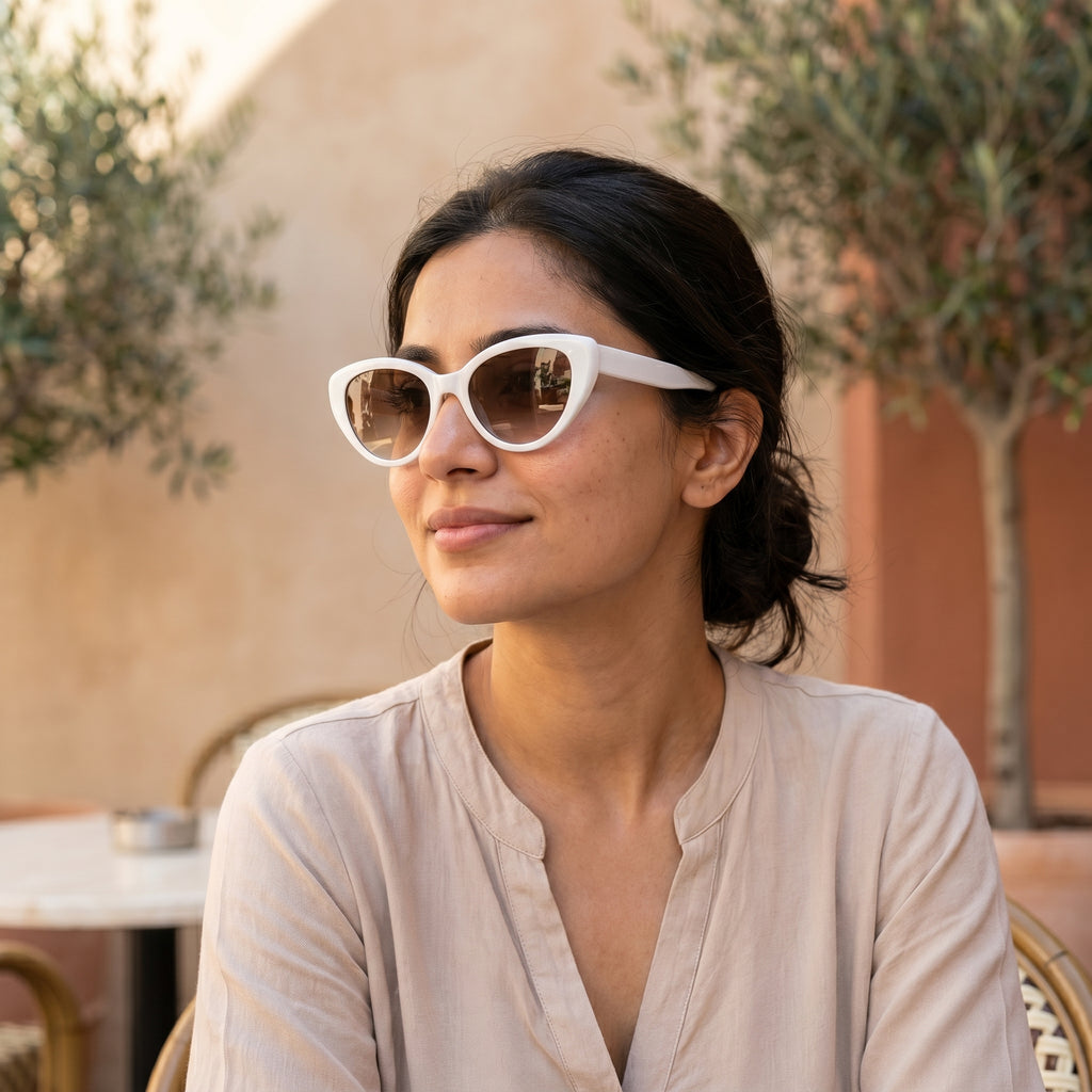 Round Cat Eye Glasses