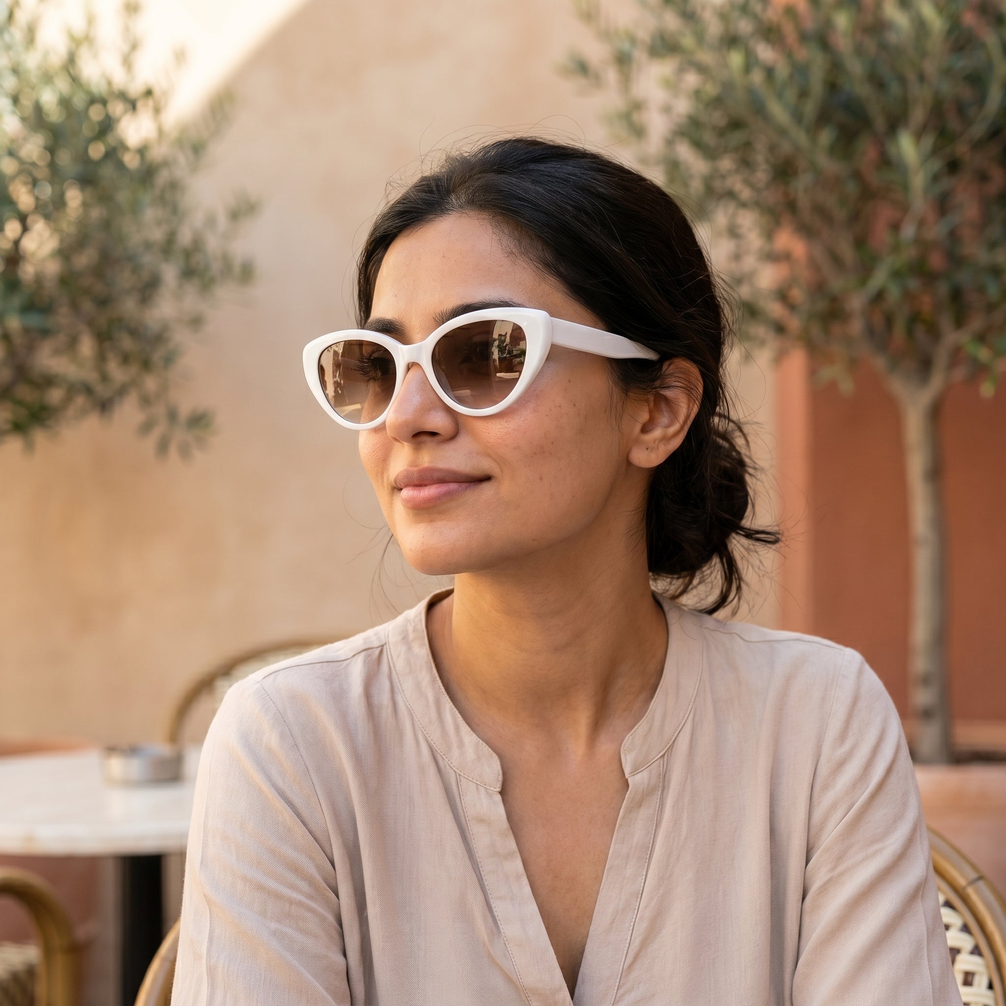 Round Cat Eye Glasses