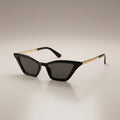 Semi-Metallic Cat Eye Small Frame