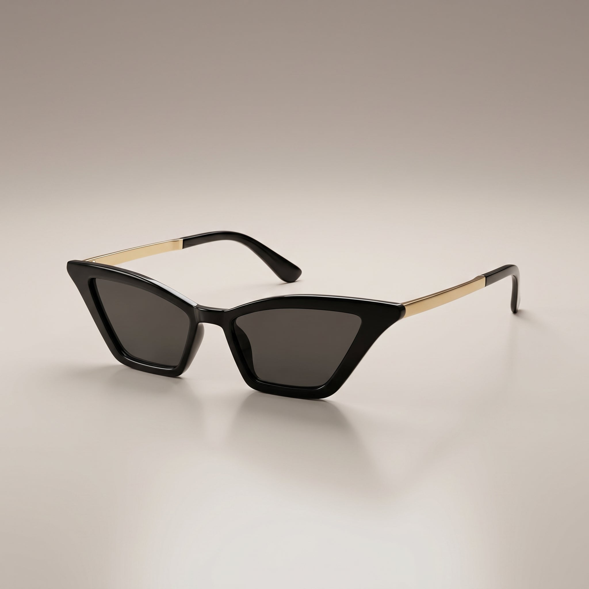 Semi-Metallic Cat Eye Small Frame