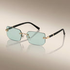 Small Frame Rimless Glasses