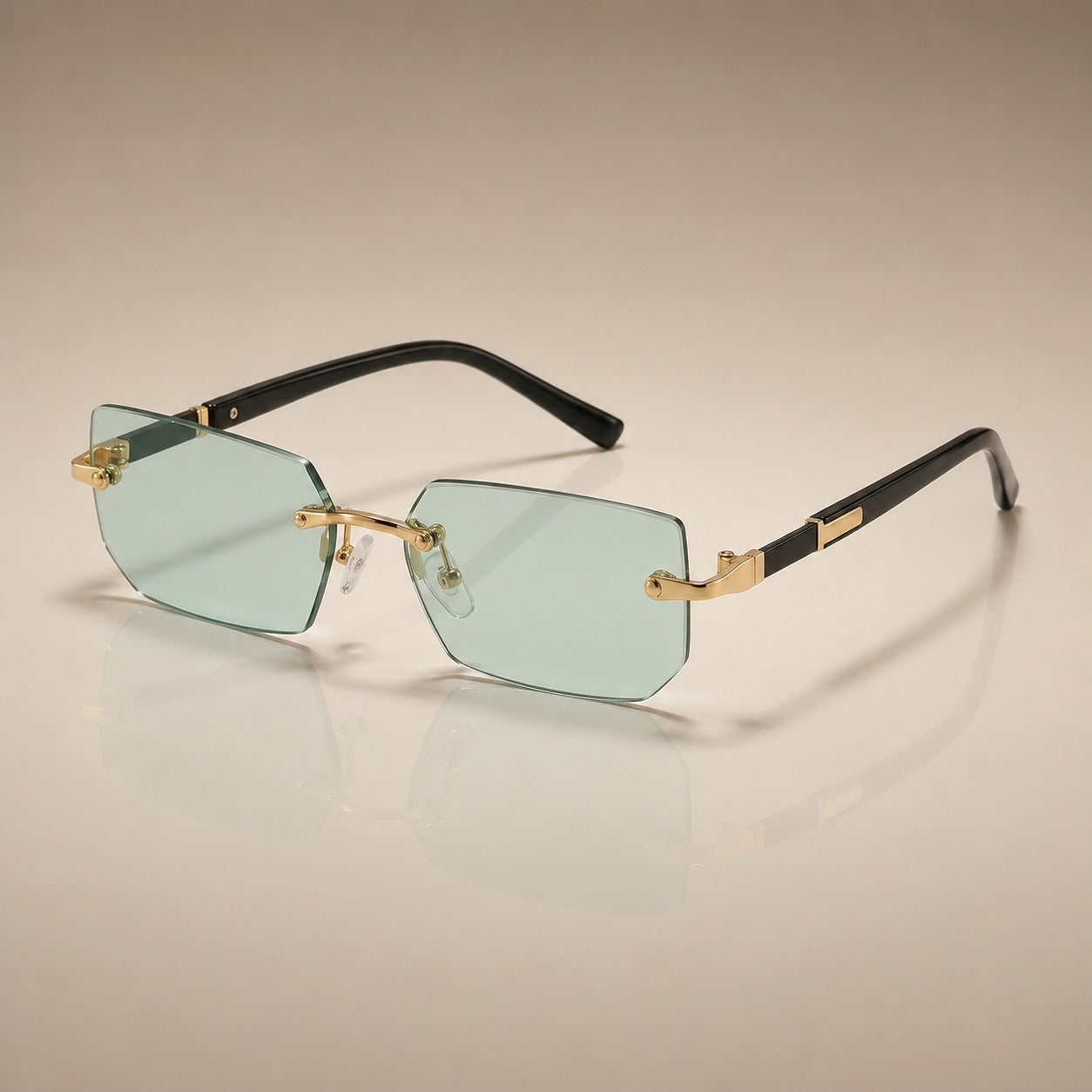 Small Frame Rimless Glasses
