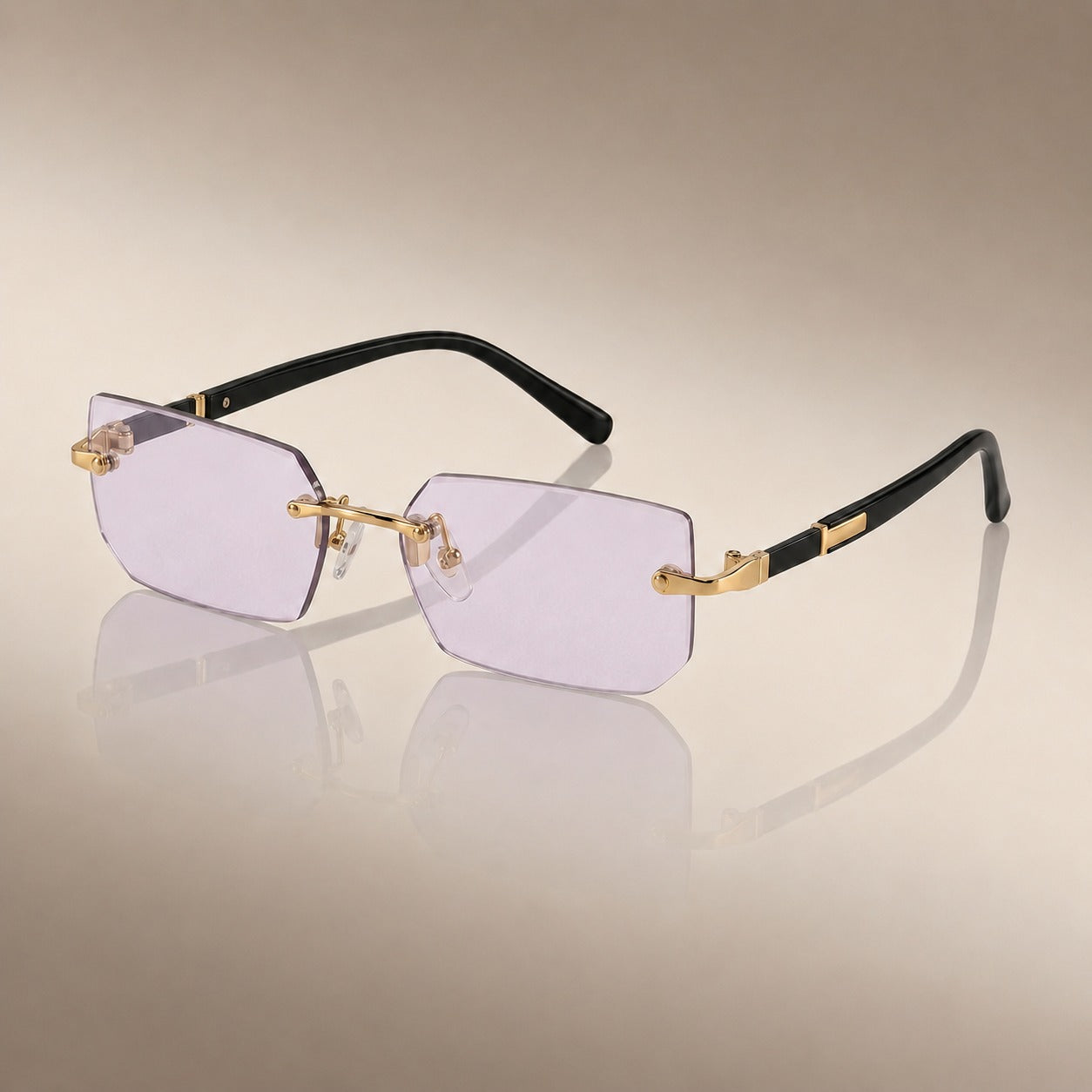 Small Frame Rimless Glasses